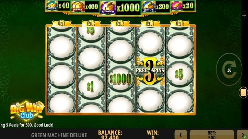 green machine slot big win