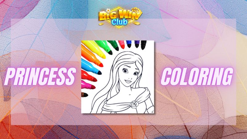 princess coloring game